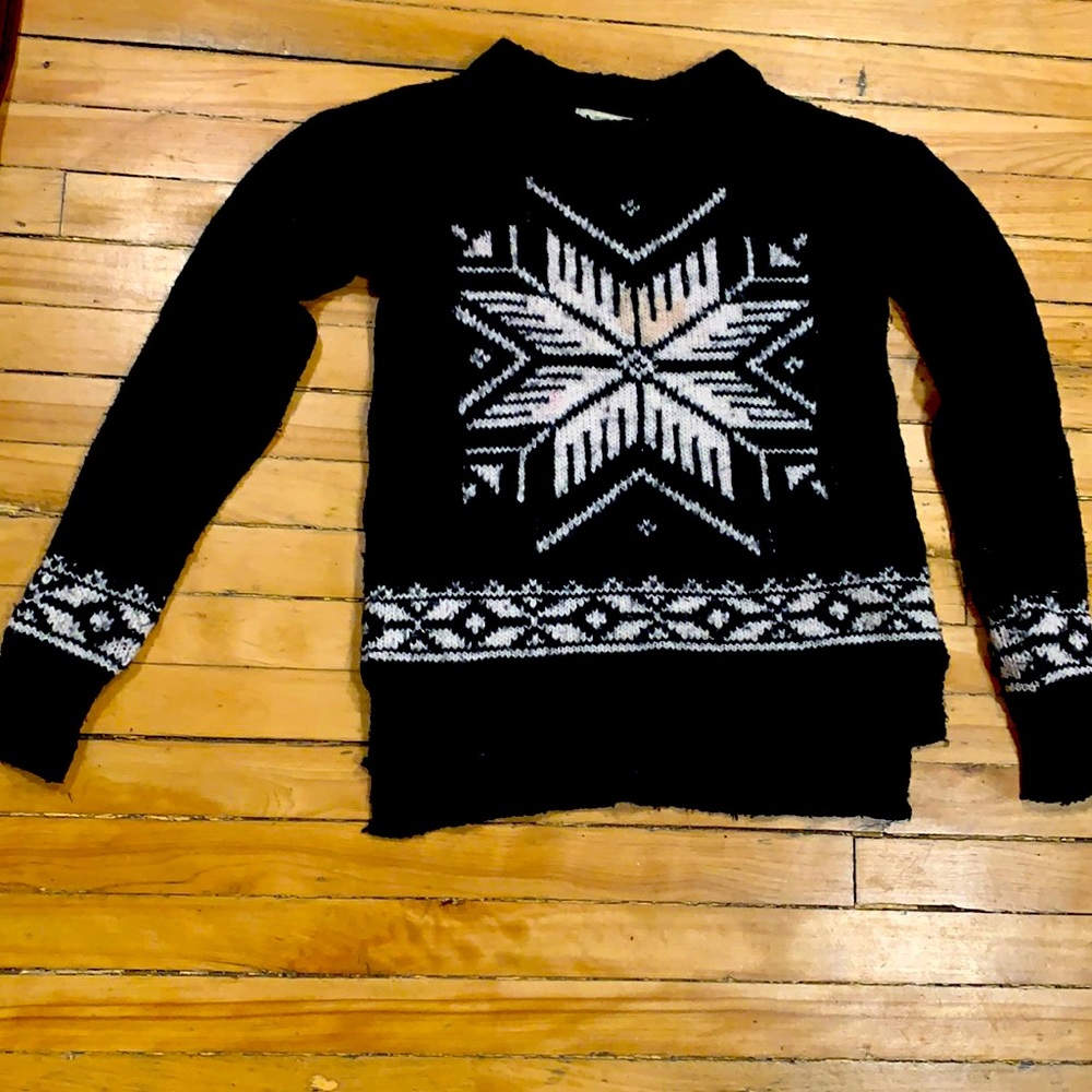 Black and white Christmas sweater Abercrombie Fitch
